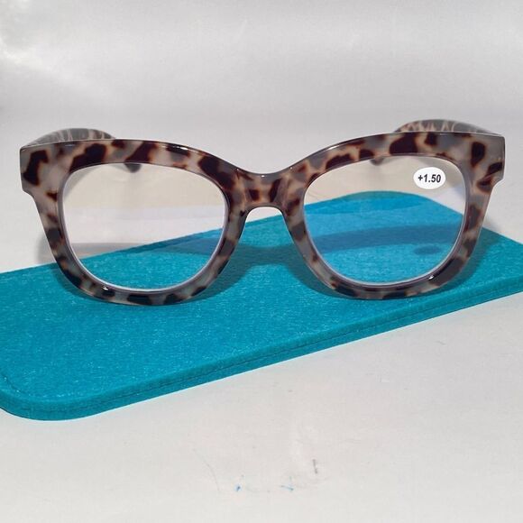 1495 Mona Reading Glasses 1.50 Reading Glasses Tortoise Frames NWT - Picture 2 of 9
